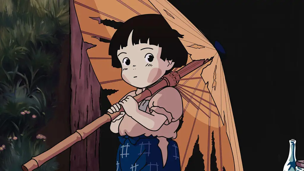 Gambar adegan mengharukan dari film Grave of the Fireflies