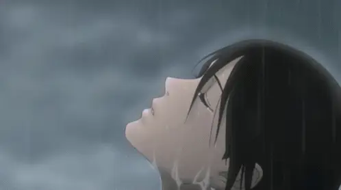 Ekspresi Emosional Karakter Anime Gambar karakter anime yang sedang mengalami momen emosional