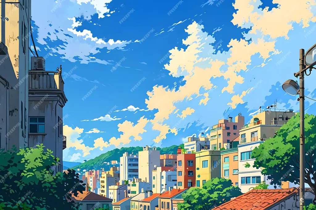 Setting: Inspirasi dari Realita Perbandingan pemandangan kota anime dan kota sungguhan