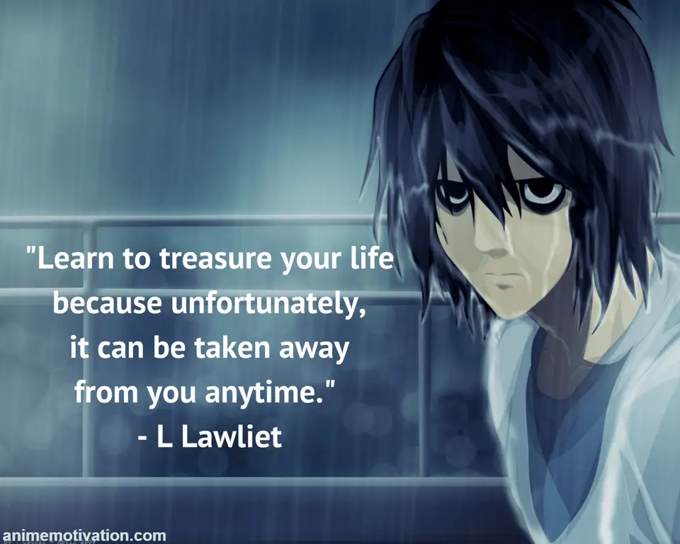 Kutipan Inspiratif dari Anime Gambar karakter anime dengan kutipan inspiratif