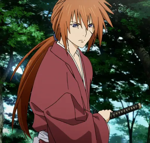 Samurai dalam anime action Gambar samurai anime dengan pedang