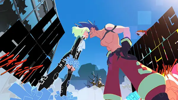 Gambar adegan aksi Promare