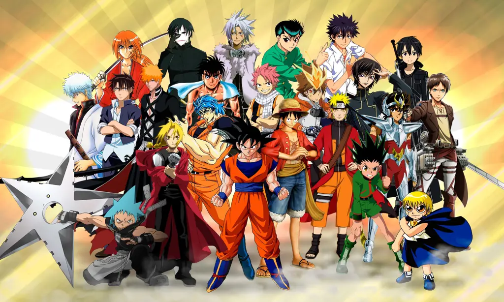 Pengisi suara anime memainkan peran penting dalam menghidupkan karakter anime. Gambar karakter anime ikonik dengan berbagai ekspresi wajah