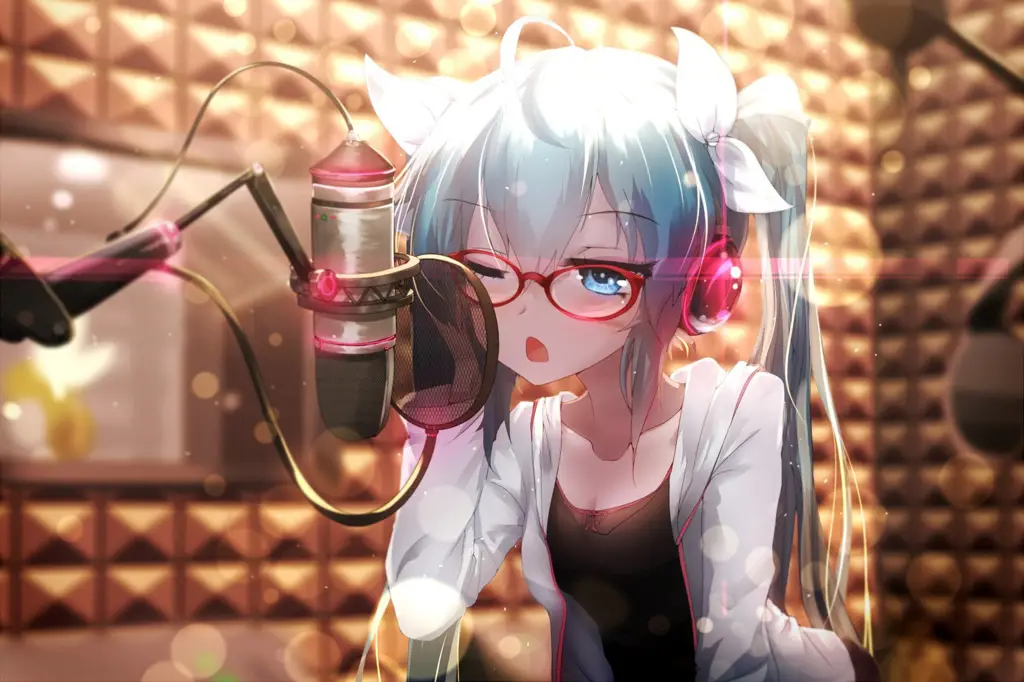 Proses Perekaman Suara Anime Suasana studio rekaman pengisi suara anime
