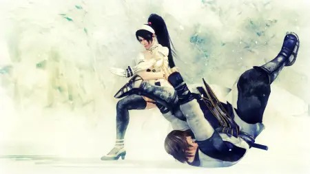 Adegan pertarungan anime Dead or Alive yang menegangkan Adegan pertarungan anime Dead or Alive yang menegangkan