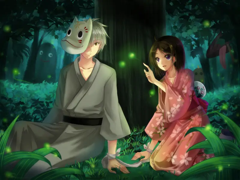 Artwork Anime Hotarubi no Mori e Ilustrasi artwork anime Hotarubi no Mori e
