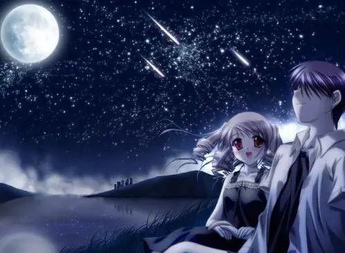 Momen romantis menonton film anime bersama pasangan Pasangan menonton film anime bersama