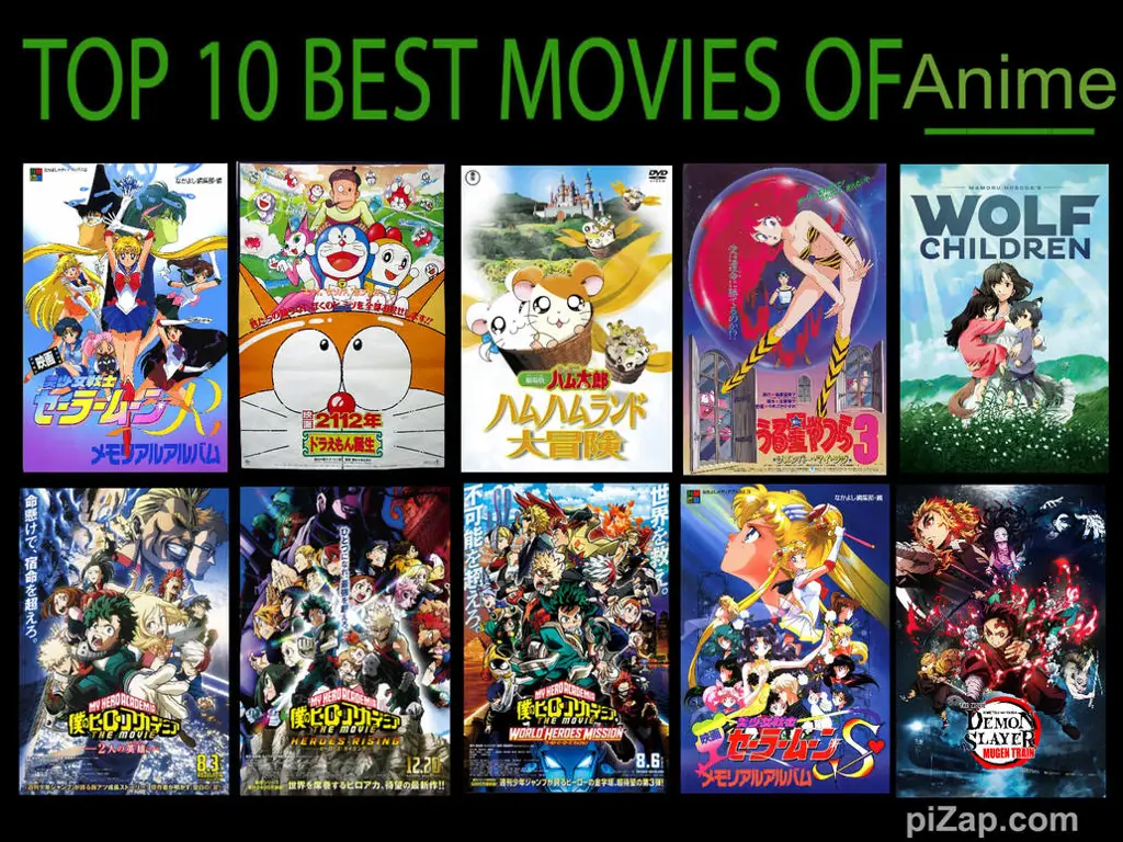 Peringkat Film Anime Terbaik Berdasarkan Rating IMDb Grafik peringkat film anime terbaik