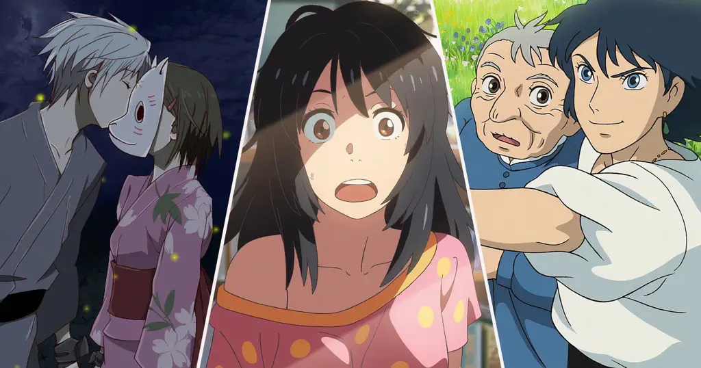 Pemandangan indah dalam film anime romance Pemandangan indah dalam film anime romance
