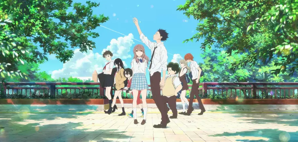 Adegan akhir bahagia dalam film anime romance Adegan akhir bahagia dalam film anime romance