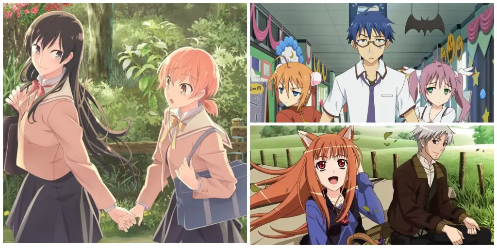 Cuplikan adegan romantis dalam film anime Adegan romantis dari film anime