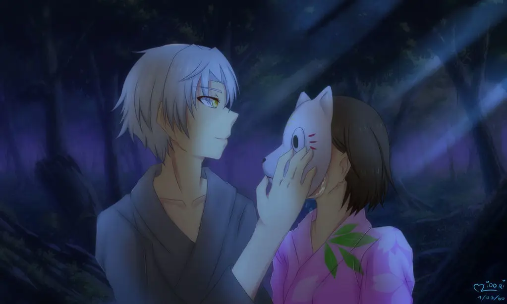 Momen Haru Antara Gin dan Hotaru Gambar Gin dan Hotaru dari Hotarubi no Mori e