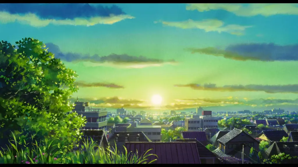 Latar belakang anime yang dramatis dan mencekam Latar belakang anime yang dramatis dan mencekam