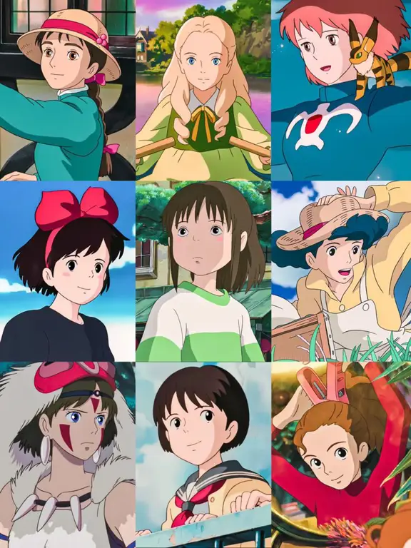 Animasi khas Studio Ghibli yang indah Animasi khas Studio Ghibli