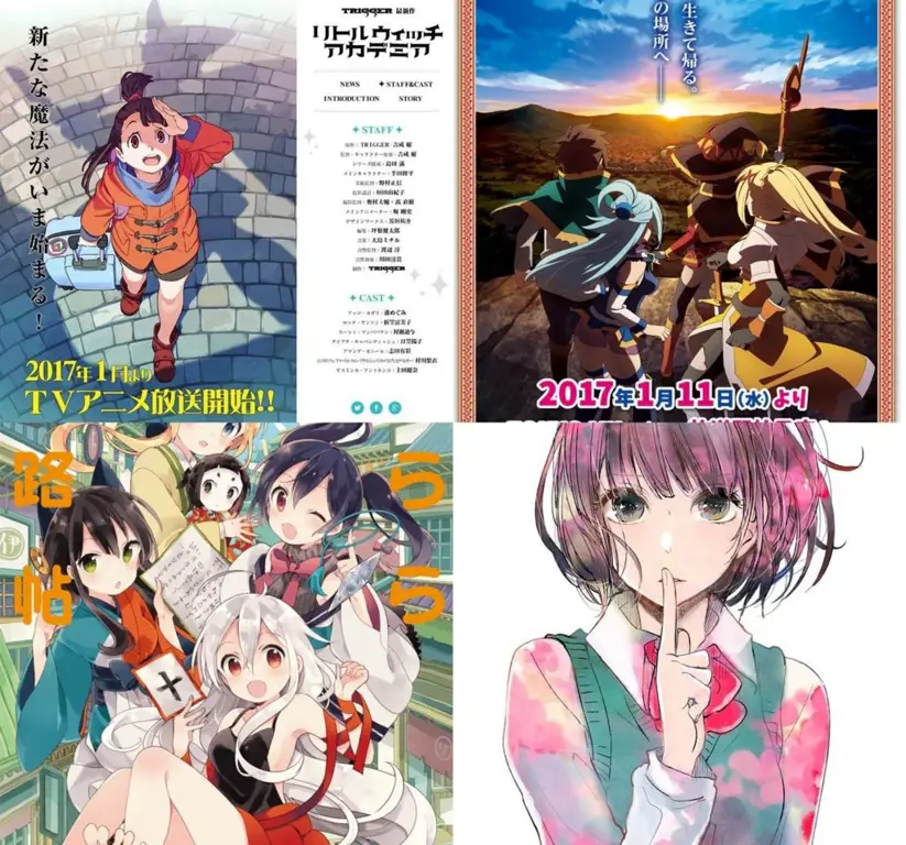 Karakter Anime Populer 2017 Karakter-karakter anime populer dari film tahun 2017