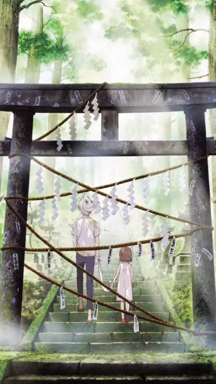 Keindahan alam dalam film Hotarubi no Mori e Pemandangan indah dari hutan di film Hotarubi no Mori e