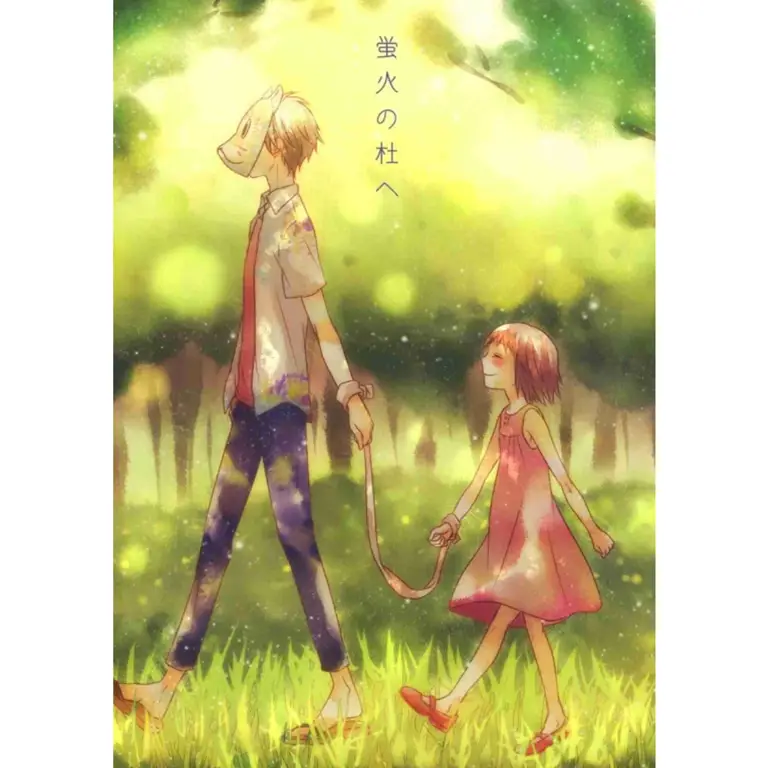Hotaru dan Gin, dua karakter utama yang memikat Karakter utama dalam film Hotarubi no Mori e