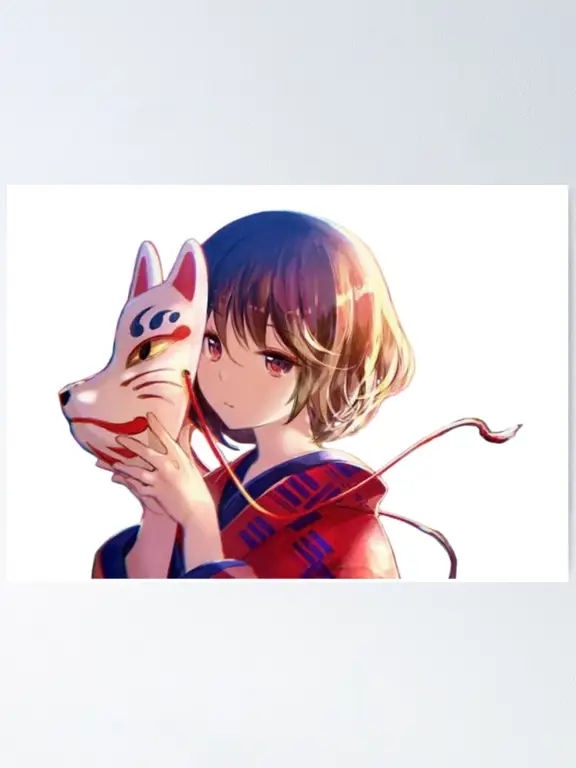 Poster resmi film Hotarubi no Mori e Poster film Hotarubi no Mori e