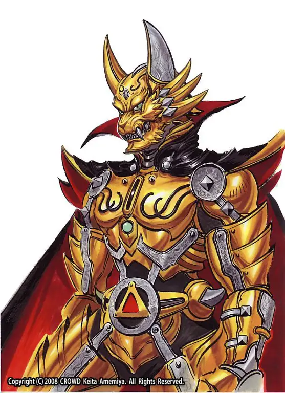 Ilustrasi karakter-karakter utama Garo Karakter-karakter dalam anime Garo