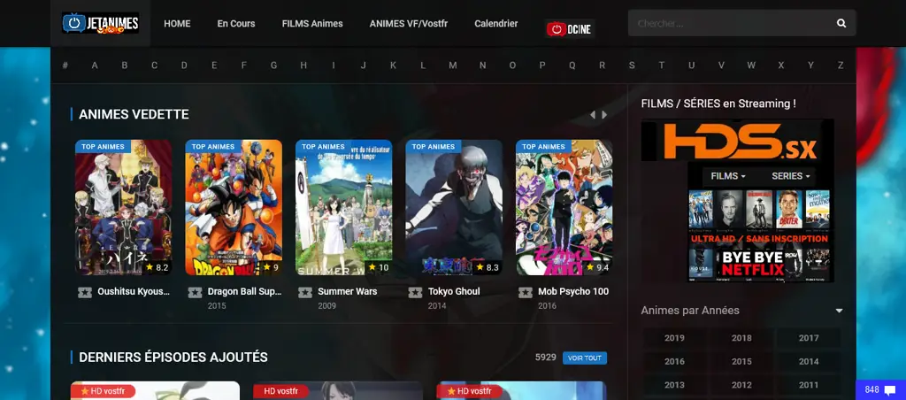 Contoh antarmuka platform streaming film anime Antarmuka streaming film anime