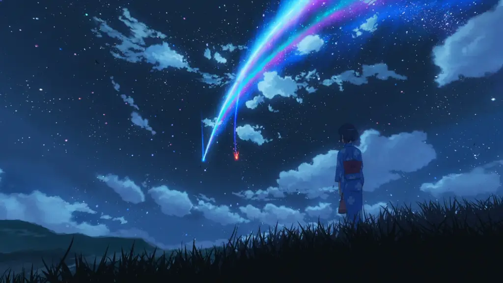 Menikmati film anime bersama teman dan keluarga Malam nonton film anime