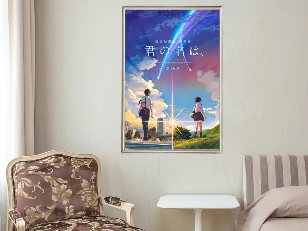 Poster film animasi Jepang Your Name. Poster film Your Name.