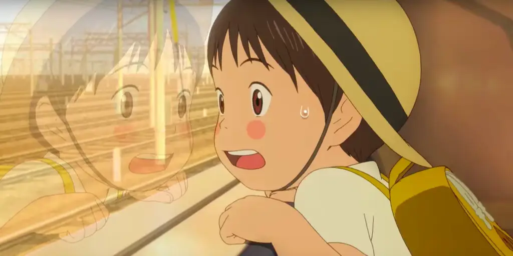 Kehangatan keluarga Mirai Adegan keluarga Mirai dalam film anime