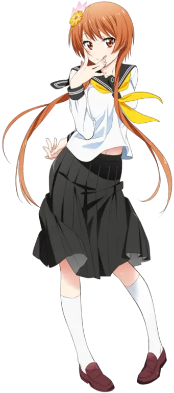 Gambar yang menampilkan Raku, Chitoge, dan karakter pendukung lainnya Gambar para karakter utama Nisekoi