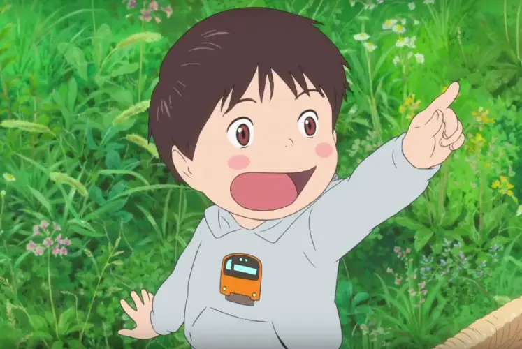 Hubungan Kun dan Mirai Adegan animasi Kun dan Mirai sebagai saudara kandung.