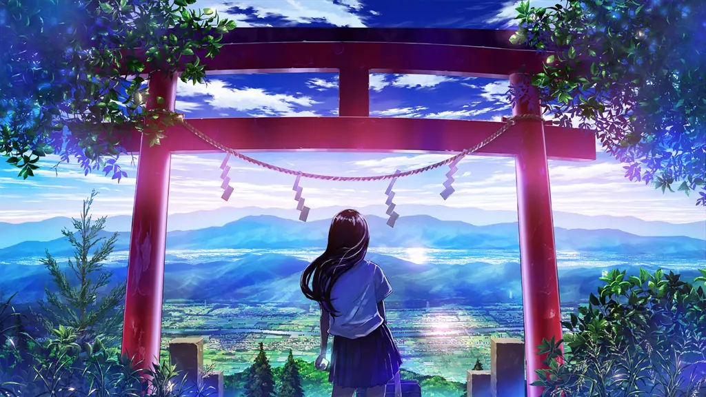 Gaya Animasi Mirai Contoh gaya animasi Jepang yang khas.