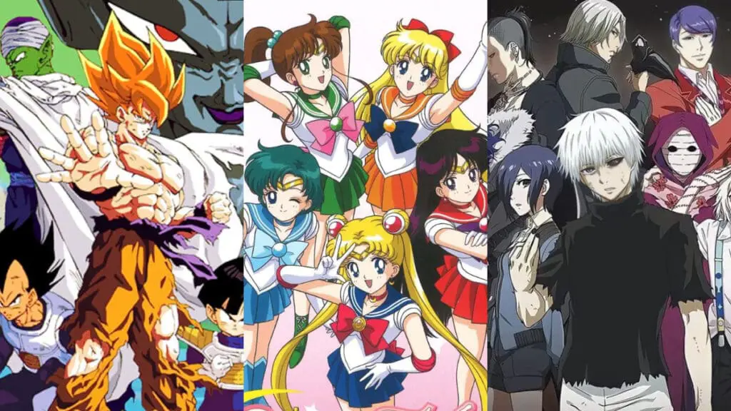 Beragam Genre Anime yang Menarik Gambar berbagai genre anime seperti action, romance, comedy
