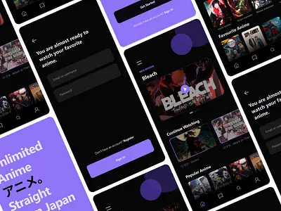 Antarmuka Situs Streaming Contoh antarmuka situs streaming film anime