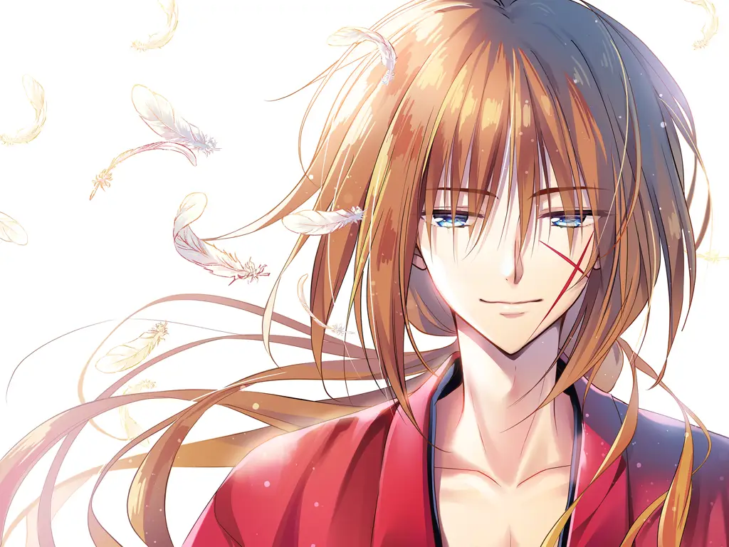 Kenshin dengan Sakabatou Gambar Himura Kenshin dengan pedang sakabatou