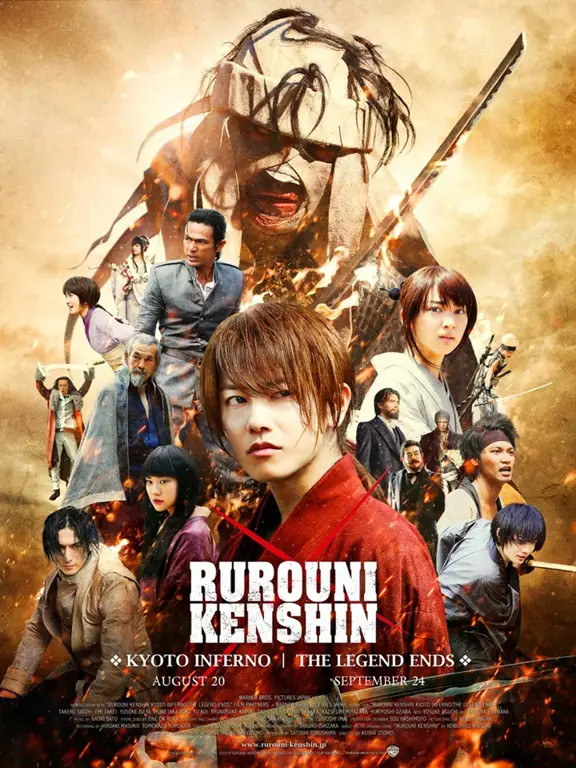 Poster Film Anime Rurouni Kenshin Poster film anime Rurouni Kenshin terbaru